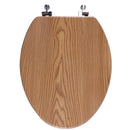 Oakbrook Collection Sheridan Elongated Oak Polypropylene Toilet Seat