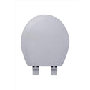 Oakbrook Collection Laurel Round Silver Wood Toilet Seat
