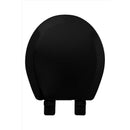 Oakbrook Collection Laurel Round Black Wood Toilet Seat