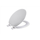 Oakbrook Collection Rockford Round White Wood Toilet Seat