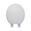 Oakbrook Collection Rockford Round White Wood Toilet Seat