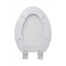 Oakbrook Collection Rockford Elongated White Wood Toilet Seat