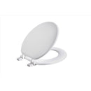 Oakbrook Collection Round White Wood Toilet Seat, Pack of 6