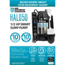 Wayne Basement Guardian 1/2 HP 91.5 gpm Stainless Steel Electronic Switch AC Submersible Sump Pump 8