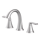 Oakbrook Collection Chloe Brushed Nickel Contemporary Widespread Bathroom Sink Faucet 8 in.