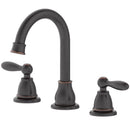 Oakbrook Collection Jennifer Oil Rubbed Bronze Traditional Widespread Bathroom Sink Faucet 8 in.