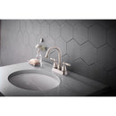 Oakbrook Collection Jennifer Brushed Nickel Traditional Centerset Bathroom Sink Faucet 4 in.
