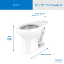 Gerber Viper ADA Compliant 1.6 gal White Elongated Toilet Bowl