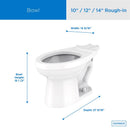 Gerber Viper 1.6 gal White Elongated Toilet Bowl