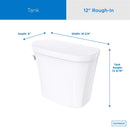 Gerber Viper 1.28 gal White Toilet Tank