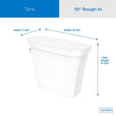 Gerber Viper 1.28 gal White Toilet Tank