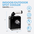 ProAire Perfect Aire 150 sq ft 1 speed 7000 BTU Portable Spot Cooler