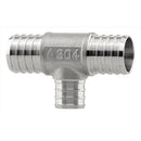 Plumbeeze 1 in. PEX X 1 in. D PEX Stainless Steel Tee