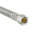 BrassCraft Plumbshop 3/8 in. Compression pc X 1/2 in. D FIP 36 in. Braided Stainless Steel Faucet Su