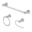 OakBrook Collection Brushed Nickel Silver Zinc Towel Holder