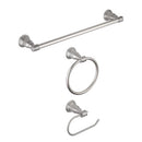 OakBrook Collection Brushed Nickel Silver Zinc Towel Holder