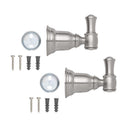 OakBrook Collection Brushed Nickel Silver Double Robe Hook