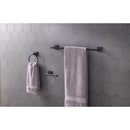 OakBrook Collection Matte Black Zinc Towel Bar Set