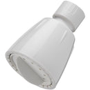 Oakbrook Collection White ABS Plastic 1 settings Wallmount Showerhead 1.8 gpm