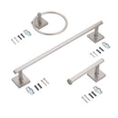 OakBrook Collection Brushed Nickel Silver Die Cast Zinc Towel Holder