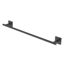 OakBrook Collection Matte Black Towel Bar 18 in. L Die Cast Zinc