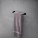 OakBrook Collection Matte Black Towel Bar 18 in. L Die Cast Zinc