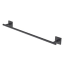OakBrook Collection Matte Black Towel Bar 24 in. L Die Cast Zinc