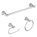 OakBrook Collection Chrome Die Cast Zinc Bath Hardware Set