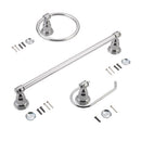 OakBrook Collection Chrome Die Cast Zinc Bath Hardware Set