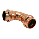 QuickFitting 3/4 in. Press in. X 3/4 in. D Press in. Copper 90 Degree Elbow 10 pk