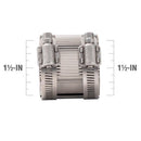 Proline BK Products 1-1/2 in. Hub Sizes X 1-1/2 in. D Hub Sizes Neoprene/Stainless Steel No Hub Coup