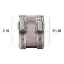 Proline BK Products 2 in. Hub Sizes X 1-1/2 in. D Hub Sizes Neoprene/Stainless Steel No Hub Coupling