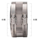 ProLine BK Products 4 in. Hub Sizes X 4 in. D Hub Sizes Neoprene/Stainless Steel No Hub Coupling 1 p