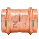 QuickFitting 1-1/4 in. Press in. Press in. Copper Coupling with Stop