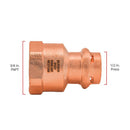 QuickFitting 1/2 in. Press in. FNPT in. Copper Adapter
