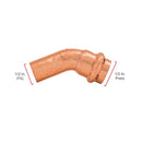 QuickFitting 1/2 in. Press in. FTG in. Copper 45 Degree Street Elbow