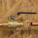 QuickFitting 1/2 in. Brass Press Ball Valve