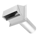 Imperial 6 in. D White Galvanized Steel Wall Exhaust Hood
