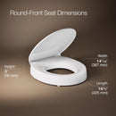 Kohler Hyten Slow Close Round White Plastic Toilet Seat