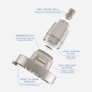 Danco Seventy Brushed Nickel 4 settings Showerhead 1.8 gpm
