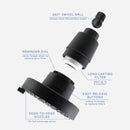 Danco Seventy Matte Black 4 settings Showerhead 1.8 gpm