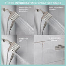 Danco Seventy Brushed Nickel 3 settings Showerhead Combo 1.8 gpm