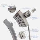Danco Seventy Brushed Nickel 3 settings Showerhead Combo 1.8 gpm