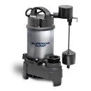 Superior Pump 1 HP 5160 gph Stainless Steel Vertical Float Switch AC Sump Pump 10 ft.