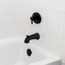 Danco 3 in. Matte Black Round Plastic Overflow Plate