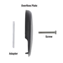 Danco 3 in. Matte Black Round Plastic Overflow Plate