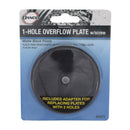 Danco 3 in. Matte Black Round Plastic Overflow Plate