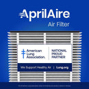 AprilAire 20 in. W X 25 in. H X 4 in. Synthetic Fiber 13 MERV Pleated Air Cleaner Cabinet Air Filter