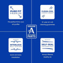 AprilAire 20 in. W X 25 in. H X 4 in. Synthetic Fiber 13 MERV Pleated Air Cleaner Cabinet Air Filter