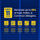 AprilAire 20 in. W X 25 in. H X 4 in. Synthetic Fiber 11 MERV Pleated Air Cleaner Cabinet Air Filter